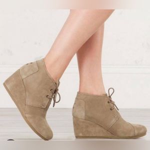 TOMS Kala wedge booties - Size 7